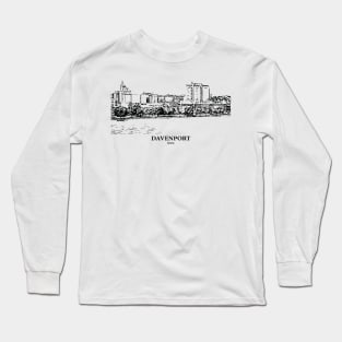 Davenport - Iowa Long Sleeve T-Shirt